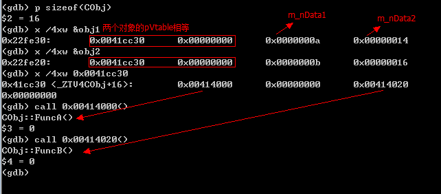 Object with virtual functions